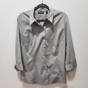 Gray/Silver Button Down Shirt